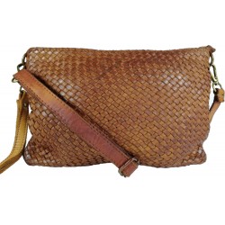 Leather handbag Vintage 5584A brown