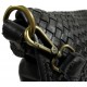 Leather handbag Vintage 5757A black