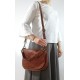 Leather handbag Vintage 5757A brown