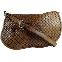 Leather handbag Vintage 5757A brown