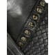 Leather handbag Vintage 5748A black