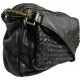 Leather handbag Vintage L6038 black