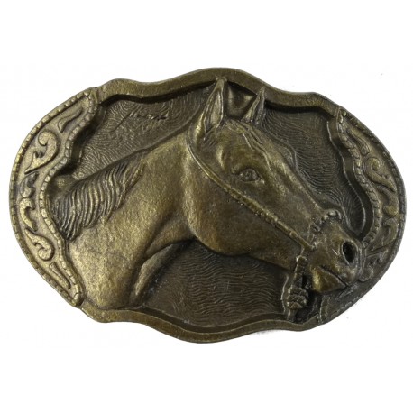 Decorative belt clip horse head
