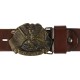 Decorative belt clip Eagle color brass