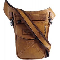 Men's leather cable Hill Burry with two variants of wearing 3113 brown