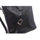 Women's leather crossbody handbag black 260113