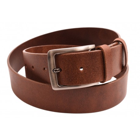 Men's leather belt 736-40-25 cognac