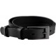 Leather belt without pattern, width 2 cm
