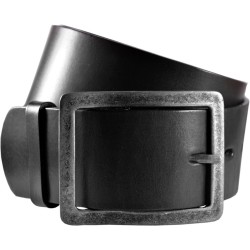 Leather belt without pattern, width 5 cm