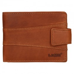 Men's leather wallet V-98 - Brown - BRN
