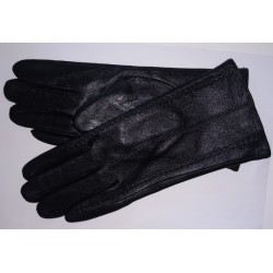 Zimní dámské kožené rukavice černé  velikost 8,5 -XL