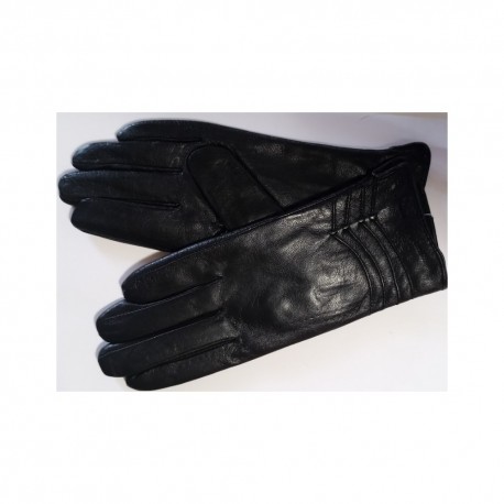Zimní dámské kožené rukavice černé  velikost 8-L