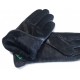 Zimní dámské kožené rukavice černé  velikost 7,5 - M