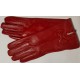 Zimní dámské kožené rukavice červené  velikost 8-L