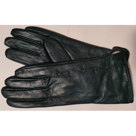 Zimní dámské kožené rukavice tmavě modré  velikost 8-L