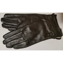 Zimné dámske kožené rukavice tmavě hnědá 8