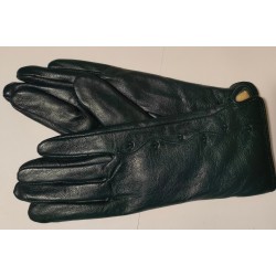 Zimné dámske kožené rukavice tmavě modrá 8,5