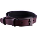 Leather belt without pattern, width 2 cm