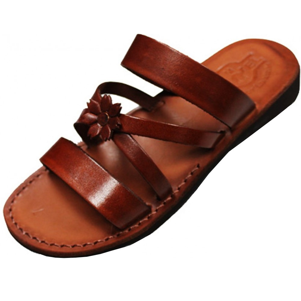 Faraon Sandals - Dámské kožené pantofle Sanacht, 42