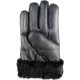 Winter men's leather gloves black 1